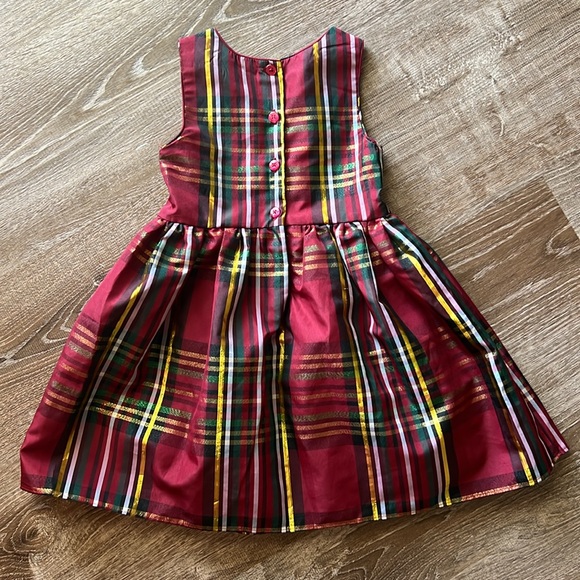 Pippa & Julie Red Plaid Holiday Dress size 4 - Picture 2 of 5